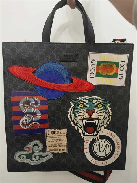 gucci tiger tote|gucci fanny pack with tiger.